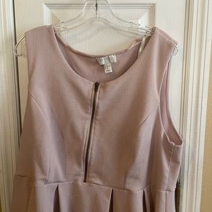 Nude pink short dress